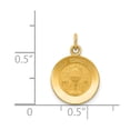 thumbnail image 2 of 14K Yellow Gold Charm Pendant Themed 12 mm Holy Communion, 2 of 2