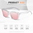 thumbnail image 2 of Gafas de sol DANAMY 54mm polarizadas UV400 para mujer, color rosa leopardo, 2 of 6