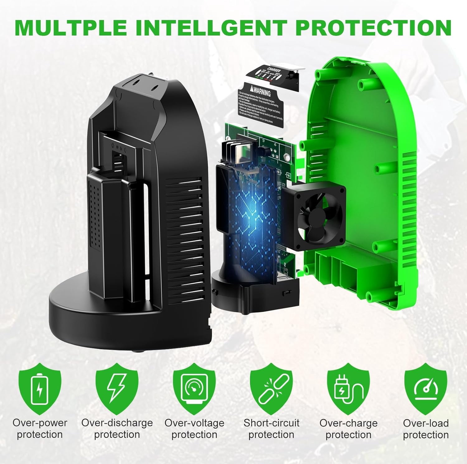 Rapid 4.0Ah Charger Replacement for EGO Battery Charger CH5500 CH2100, Compatible with EGO Charger CH3200 CH5500 CH2800D for EGO 56V Battery BA2800 BA4200 BA1400 BA5600 & Power+ Cordless Tools