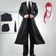 thumbnail image 2 of Disfraz de cosplay de Makima, peluca, gabardina, chaqueta, traje negro, uniforme, fiesta de carnaval, Halloween, trajes de anime, 2 of 5