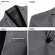 thumbnail image 4 of Blazer Mylldey para hombre, corte ajustado, casual, de negocios, gris, talla XL, 4 of 6