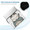 thumbnail image 2 of FORMRS 13"-13.3" Laptop Sleeve Protective Case Soft Carrying Quilted Computer Bag Cover, Beige Cute Cat, 2 of 7