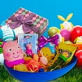 thumbnail image 6 of Happy Easter Basket Pre-Filled Surprise Jumbo Egg w/ Peppa Pig Plush Balloon Eggs Peeps Candies & Reusable Plastic Egg-Shaped Container Spring Party Favors (Contents Vary), 6 of 7