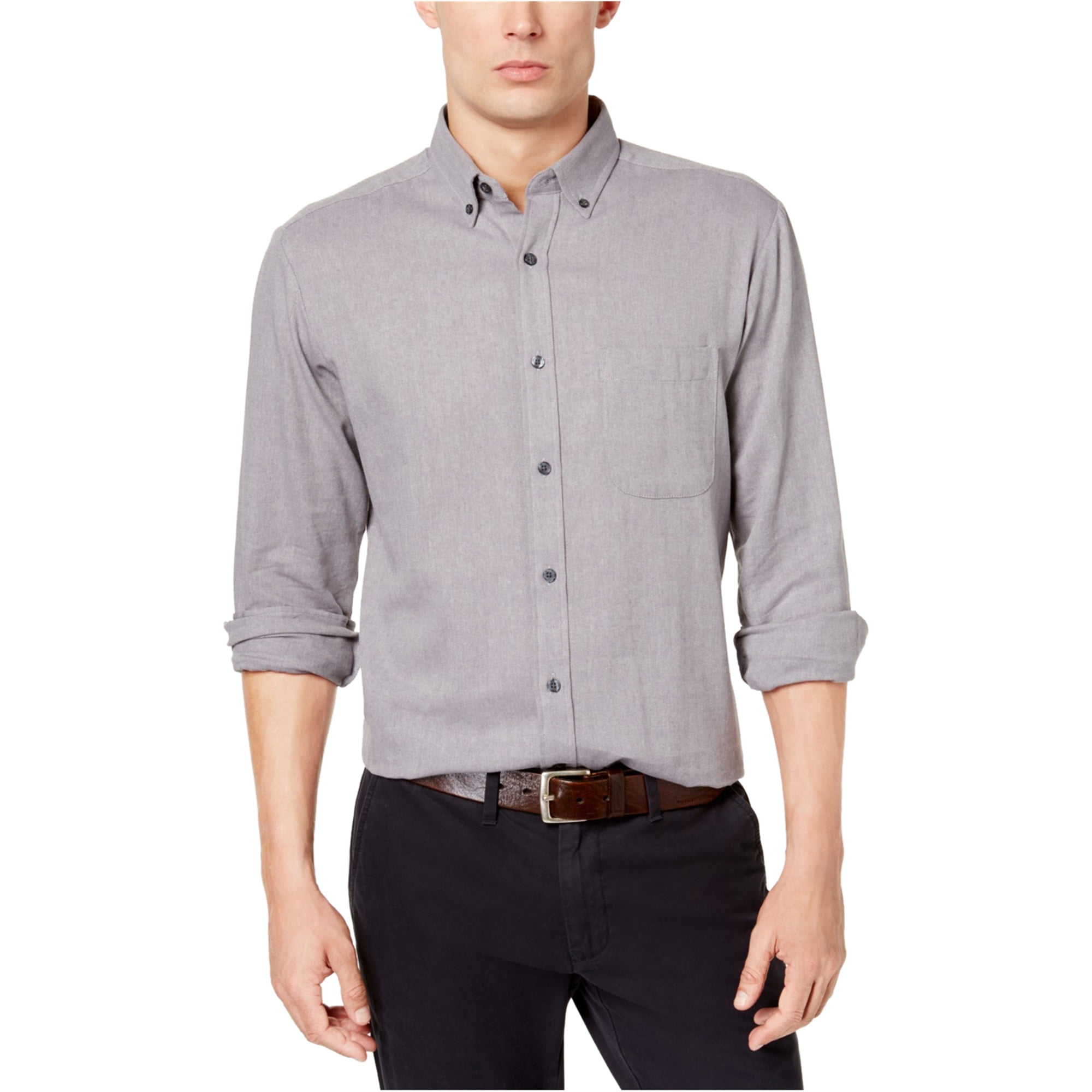 Club Room Mens Flannel Button Up Shirt 
