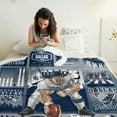 thumbnail image 3 of Dallas City Football Team Color Fleece Throw Blanket Gifts for Men Women, Throw Blanket 60x50 Inches, Lightweight Warm Dallas Football Fleece Blanket for Sofa Bed Couch Living Room Chair, 3 of 6