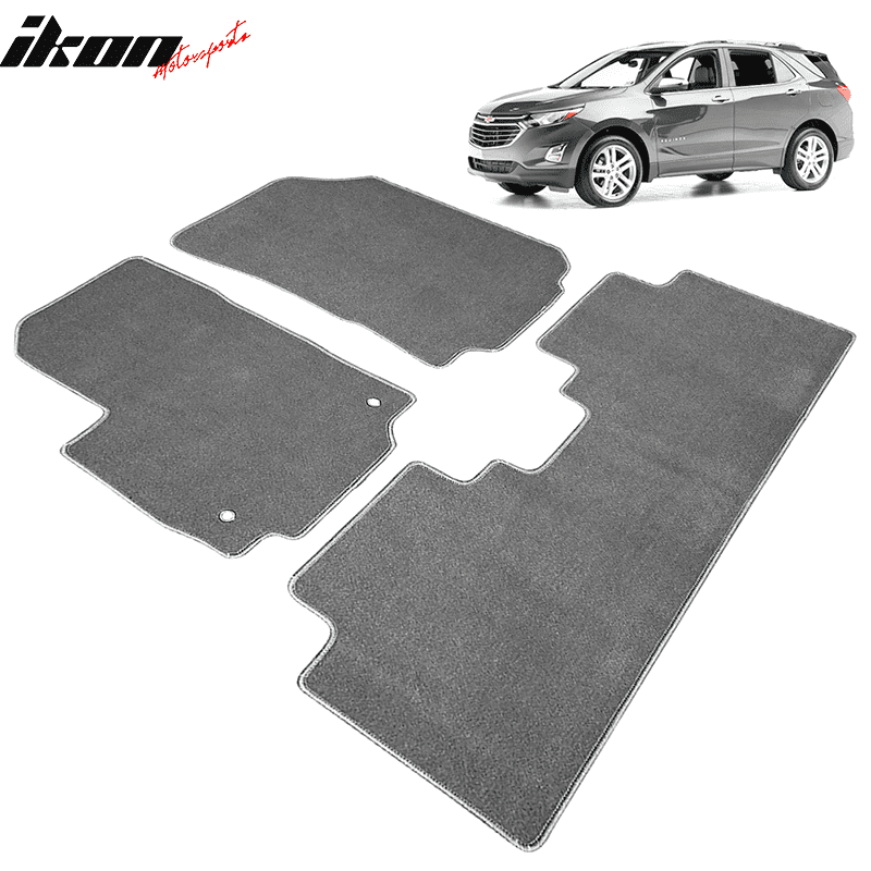 Compatible with 1820 Chevy Equinox Floor Mats Carpet Front & Rear 3PC