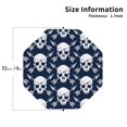 thumbnail image 2 of Pofeuu white arrow Skull Print Coasters for Drinks, 4Pack PU Leather Coasters, Bar Drink Coasters for Tabletop Protection, Furniture from Damage-Octagon, 2 of 6