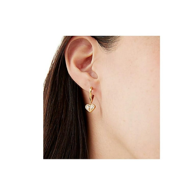 女子力UP☆ピアス kate spade super stone heart drop earrings Kate Spade New York Earrings Rock Solid Stone Heart Huggies