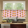 thumbnail image 4 of Yayeee Kitchen Curtains Tier Set of 2 Light Filtering 57"x36" Over Sink Window Panels, Cartoon Oranges, 4 of 7