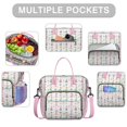 thumbnail image 2 of White Princess Castle Pattern Womens Lunch Box for Work,Insulated Large Lunch Bag for Tween and Teen,Loncheras Para Mujer,Leakproof Adult Lunch Bag for Work,Beach,Travel,Picnic,Camping, 2 of 7