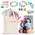 thumbnail image 1 of Cshidworld Kit de Crochet de 76 Pzas para Principiantes y Adultos, Juego de Ganchos de Crochet con 1260 Yardas de Estambre, 21 Ganchos de Crochet, Agujas de Coser, Accesorios y Bolsa de Lona, Kit de, 1 of 9