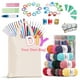 thumbnail image 1 of Cshidworld Kit de Crochet de 76 Pzas para Principiantes y Adultos, Juego de Ganchos de Crochet con 1260 Yardas de Estambre, 21 Ganchos de Crochet, Agujas de Coser, Accesorios y Bolsa de Lona, Kit de, 1 of 9