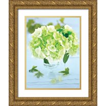 Beyler, Catherine 12x14 Gold Ornate Wood Framed with Double Matting Museum Art Print Titled - Petit bouquet romantique - fleur dhy.
