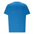 thumbnail image 4 of pstuiky camisetas de hombre, Camiseta informal de manga corta con cuello vuelto y botones para hombre camisetas de hombre m, 4 of 6