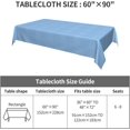 thumbnail image 2 of Rectangle Tablecloth 60x102 Inch, Blue Grids Rectangular Table Cloths Washable Table Cloth Cover Table Protector for Restaurant, Picnic, Indoor and Outdoor Dining, 2 of 8
