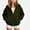 Army Green, variant on ITSAME Boys Girls Zip Up Hoodie (5-16) Loose Fit Long Sleeve Kids Casual Hooded Sweatshirt with Pockets Size 9