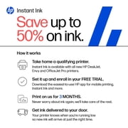 HP DeskJet 2952 Wireless All-in-One Color Inkjet Printer, 3 Months Free Instant Ink, Black