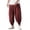 Red, variant on hlysgo Mens Baggy Loose Pants Parachute Big and Tall Wide Leg Pant Y2K Streetwear Hip Trousers with Pockets Blue,3xL