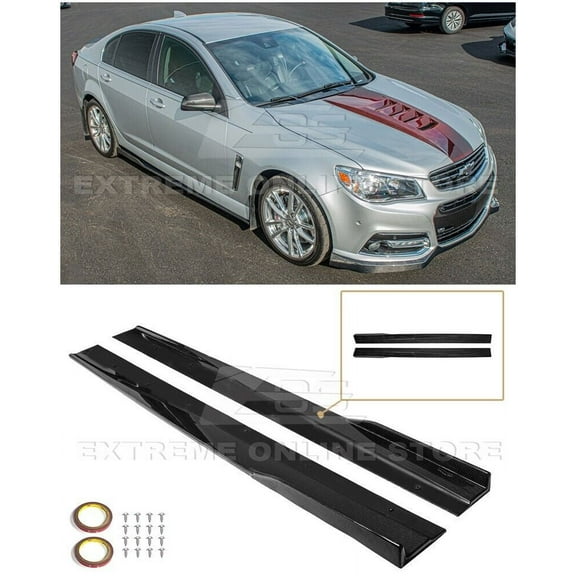 Replacement For 2013-2017 Chevrolet SS ALL Models | Performance Style Carbon Fiber Side Skirts Rocker Panel Extension Pair