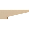 thumbnail image 3 of 4"W x 24"D x 8"H Thin Clemmons Rough Cedar Woodgrain TimberThane Corbel, Primed Tan, 3 of 6