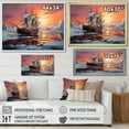 thumbnail image 4 of Designart "Frozen Expedition Antartica I" Winter Landscape Floater Framed Wall Art Living Room, 4 of 7
