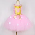 thumbnail image 4 of Vestido de tutú de Minnie rosa para niñas pequeñas, vestido de princesa de tul con lunares y purpurina de dibujos animados, disfraz de Cosplay para fiesta de cumpleaños de Halloween para niños, 4 of 5