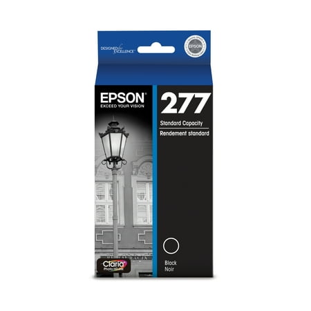 UPC: 0010343902411 | EPSON 277 Claria Photo HD Ink Standard Capacity Black Cartridge (T277120-S) Works with Expression Photo XP-850 XP-860 XP-950 XP-960 XP-970
