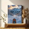 thumbnail image 6 of Sunset Ski Mountain Canvas Prints/Wall Art，Perfect for Living Room，Bedroom，Ski Lodge，Apartment，Office Decor, 6 of 8