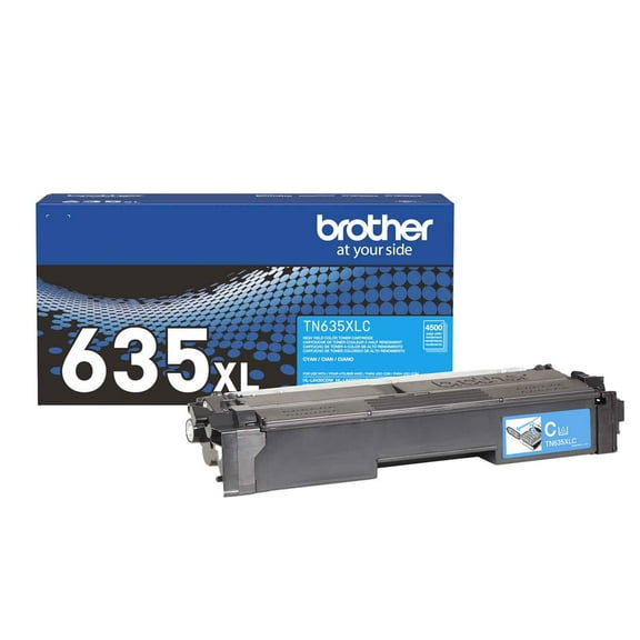 Brother Genuine TN635XLC High Yield Cyan Toner Cartridge