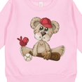 thumbnail image 3 of Inktastic Baseball Teddy Bear Toddler Sweatshirt, 3 of 4