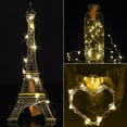thumbnail image 3 of Xihbxyly Luces para Botellas de Vino, 10 Led Blanco Cálido, Cable de Cobre Flexible, Batería Incluida, Decoración para Fiestas, Iluminación Romántica, Decoración Creativa Del Hogar, 2 M de Largo, 20, 3 of 7