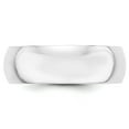 thumbnail image 2 of 14k White Gold 7mm Half-Round Band - Size 4.5, 2 of 3