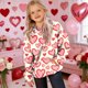 thumbnail image 3 of TaTaai Valentine's Day Printed Hoodie, Youth Long Sleeve Pullover, Pocket Casual Sweatshirt, Holiday Gift Apparel Gift, 3 of 9