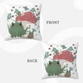 thumbnail image 3 of ZICANCN Decorative Throw Pillow Covers , Cartoon Frog Cottagecore Mushroom Couch Sofa Decorative Knit Pillow Covers for Living Room Farmhouse 12"x12", 3 of 8