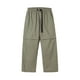 thumbnail image 1 of Pantalones largos de nailon para hombre, con cremallera, para escalada, secado rápido, informales, con botones y bolsillos laterales., 1 of 8