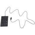 thumbnail image 4 of 4X Mini USB Wired Numeric Keypad Numpad 18 Keys Digital Keyboard for Accounting Teller Laptop Windows Android (Black), 4 of 10