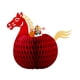 thumbnail image 1 of Centro de mesa de panal de caballo para el año Nuevo chino, recuerdo de fiesta 2026 para celebrar fiestas, regalo para sala de estar interior, 1 of 6