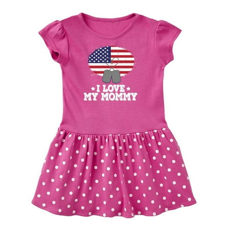 

Inktastic Military I Love My Mommy Gift Toddler Girl Dress