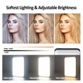 thumbnail image 3 of Neliangia Clip-on LED Fill Light, 80 LEDs 2000mAh Rechargeable, 3 Color Modes 10 Brightness Levels 3000K-6500K CRI80+, Portable Selfie Light for Phone Laptop Vlog Live Stream, 3 of 7