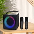 thumbnail image 1 of Luz RGB para Karaoke en casa, 10W, compatible con Bluetooth, TV en vivo, Radio FM, Subwoofer, música, 1 of 9