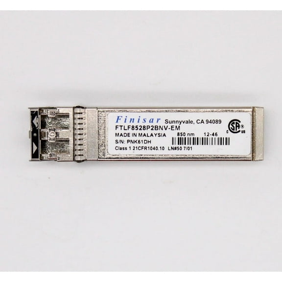 Pulled - Finisar SFP  FTLF8528P2BNV-EM 8GB Short Wavelength