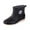 Black, variant on NOKIO Women'S Fashionable Rubber Rain Shoes Short Water Shoes With Cotton For Warmth Daily Waterproof Shoes Fashionable Women Rain Boots Rain Shoes Ladies' Chic Waterproof Ankle Boots