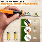 EXLEAF 30W Electric Hot Knife Cutting Tool for Plastic Resin Mesh Foam Includes 10 Blades Stand Wood Burning Tip