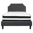 thumbnail image 5 of Flash Furniture Brighton Full Size Tufted Upholstered Platform Bed in Dark Gray Fabric with Pocket Spring Mattress, 5 of 5