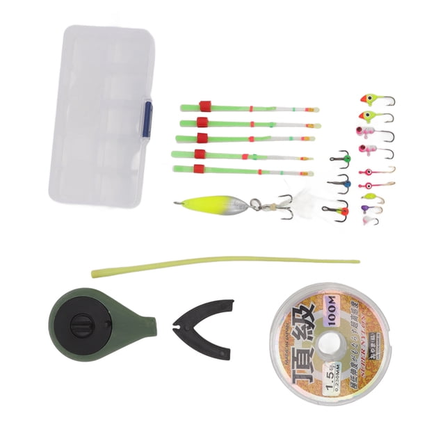 Kit de Caña de Pesca de Hielo, Combo de Caña de Pesca de Hielo Combo de Alta Resistencia Al Aire Libre