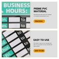 Axio Business Hours Selfadhesive Stickers Business Hours Signs