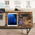 thumbnail image 5 of VECELO Console Table with Power Outlet & USB Port, 39.4" Narrow Sofa Table with Charging Station, Industrial Entryway Table for Living Room, Hallway, Foyer, Bedroom, Brown, 5 of 6