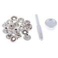 thumbnail image 1 of 6 Sets Steel Snap Buttons Press Studs With Die Punch Tool For LeatherCrafts, 1 of 8