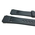 thumbnail image 2 of Bandini 18mm Black Rubber Sports Watch Band Strap, 3 Grooves, 2 Spring Bars Included, 2 of 7