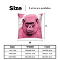 thumbnail image 5 of Gorilla Pillow Covers Inserts Set with Unique Patterns - 16x16, 18x18, 20x20 Inches - 2 Pack Decorative Throw Pillow Covers for Home Decor and More, 5 of 6